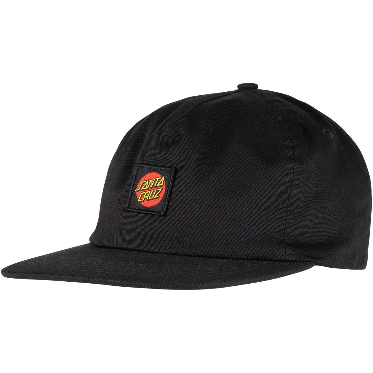 2026 Santa Cruz Mens Cruz Label Snapback SCA-CAP-9580 - Black